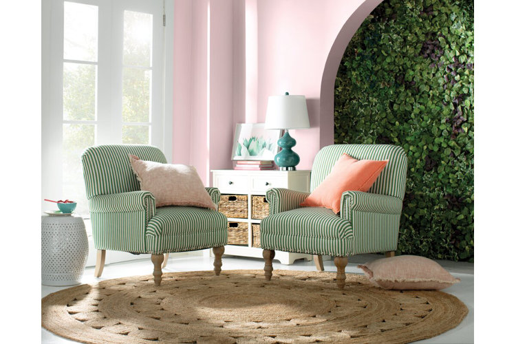 Wayfair best sale pink armchair